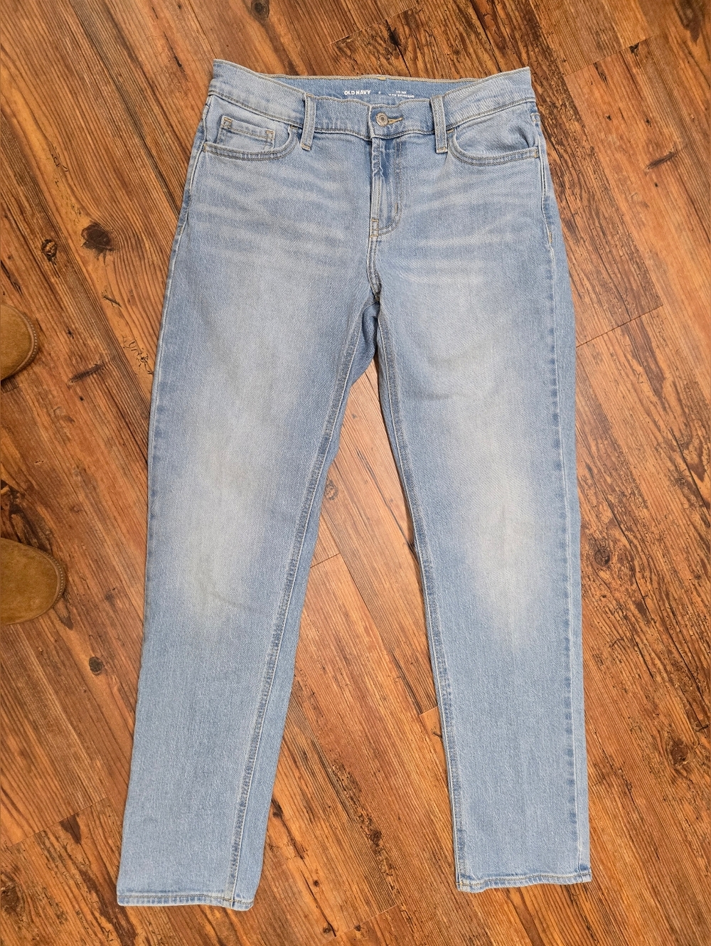 Old Navy Boyfriend WOW light wash jeans 2 great cond.